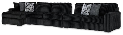 Midnight - Madness - Sectional Stationary Sectionals by Signature Design by Ashley® - Walls Furniture & Mattress