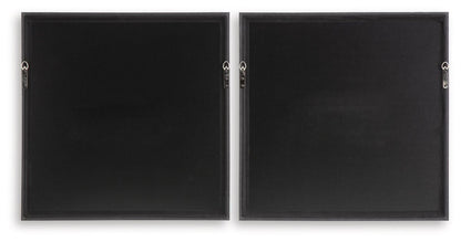 Dirkgrove - Wall Art Set (Set of 2) - Black / White / Brown Framed Print Sets by Signature Design by Ashley® - Walls Furniture & Mattress