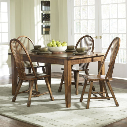 Treasures - Rectangular Leg Dining Table - Light Brown Dining Tables by Liberty Furniture - Walls Furniture & Mattress