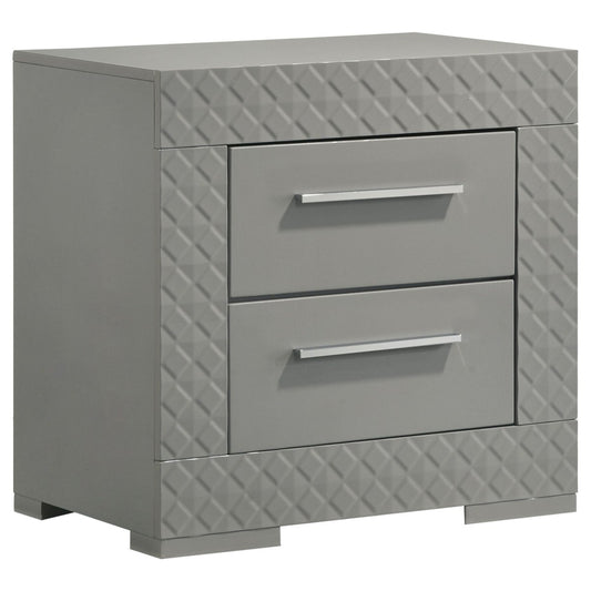 Ives - 2 - Drawer Nightstand Bedside Table Accent Nightstands by Coaster Fine Furniture - Walls Furniture & Mattress