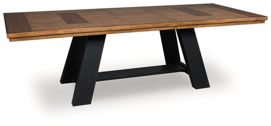 Greddinton - Brown / Black - Dining Extension Table Dining Tables with Extensions by Signature Design by Ashley® - Walls Furniture & Mattress
