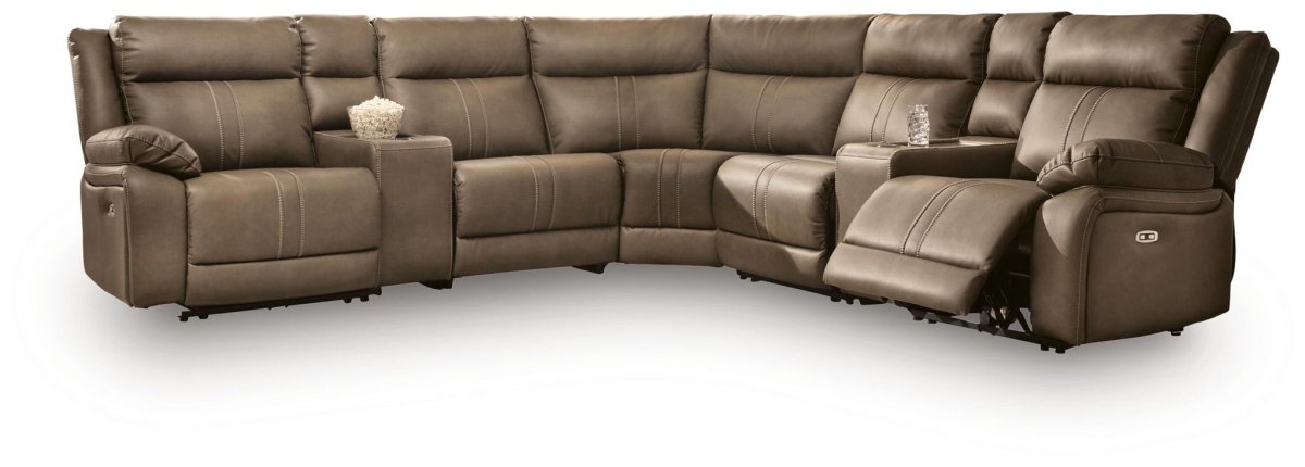 Max - Momentum - Reclining Sectional Reclining Sectionals by Signature Design by Ashley® - Walls Furniture & Mattress