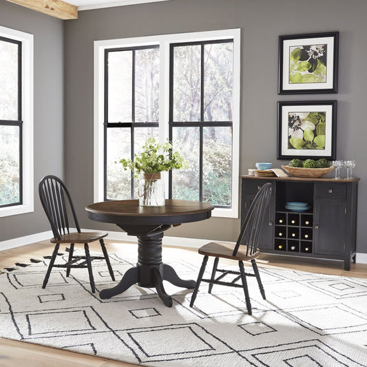 Carolina Crossing - Pedestal Table Set 3 Piece Dining Room Sets by Liberty Furniture - Walls Furniture & Mattress