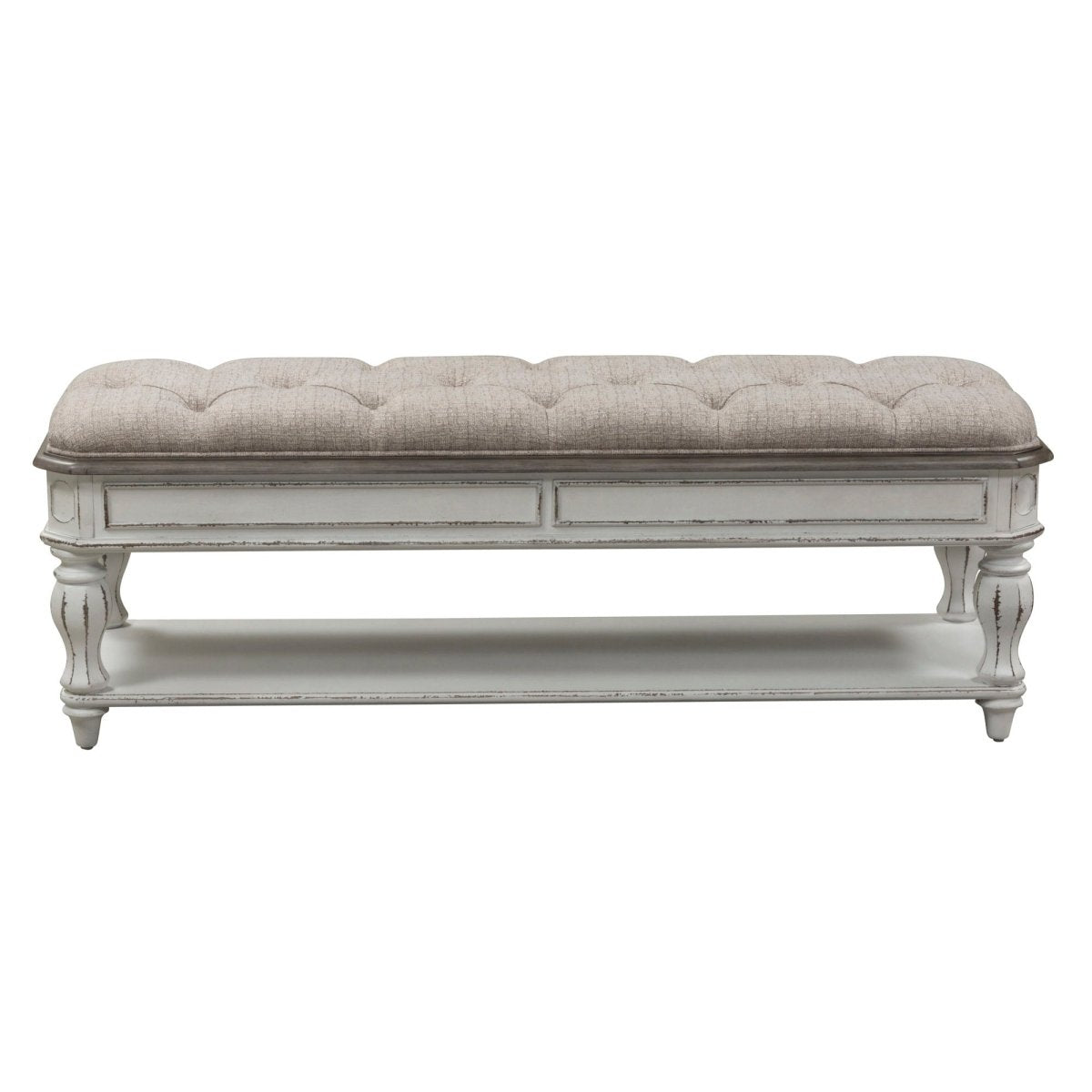 Magnolia Manor - Bed Bench - White Storage Benches by Liberty Furniture - Walls Furniture & Mattress