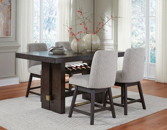 Burkhaus - Rectangular Counter Table Set 5 Piece Dining Room Sets by Signature Design by Ashley® - Walls Furniture & Mattress