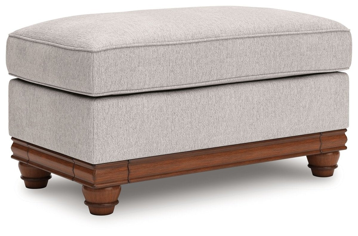 Clearbrooke - Sandstone - Ottoman Upholstered Ottomans by Signature Design by Ashley® - Walls Furniture & Mattress