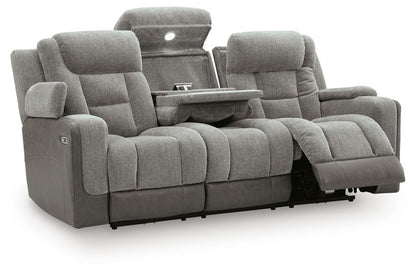 Mixed Motion - Power Reclining Sofa With Adjustable Headrest Reclining Sofas by Signature Design by Ashley® - Walls Furniture & Mattress