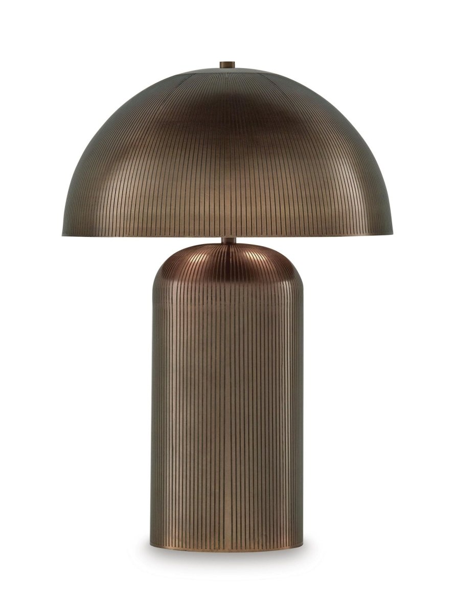 Dorriham - Metal Table Lamp - Light Bronze Finish Table Lamps by Signature Design by Ashley® - Walls Furniture & Mattress