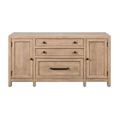 Proximity Place - Credenza - Barley Buff Credenzas by Liberty Furniture - Walls Furniture & Mattress
