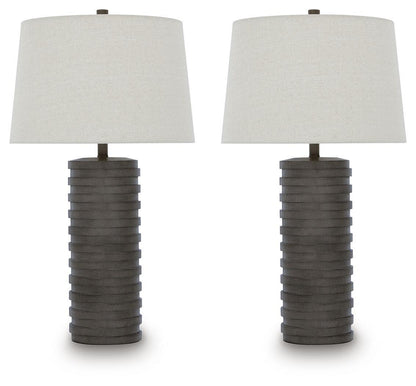 Neilett - Poly Table Lamp (Set of 2) - Antique Brown Table Lamps by Signature Design by Ashley® - Walls Furniture & Mattress