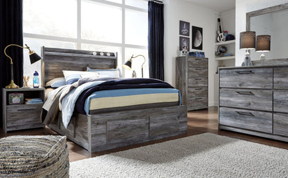 Baystorm - Panel Bedroom Set - Gray 8 + Piece Bedroom Sets by Signature Design by Ashley® - Walls Furniture & Mattress