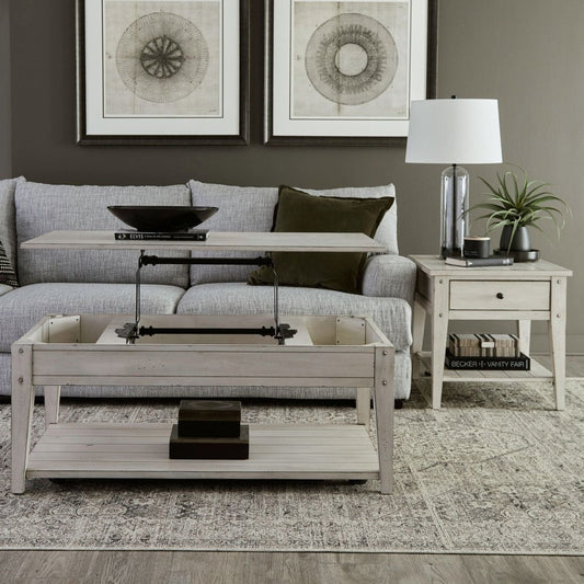 Lake House - Optional 3 Piece Set - White Table Sets by Liberty Furniture - Walls Furniture & Mattress