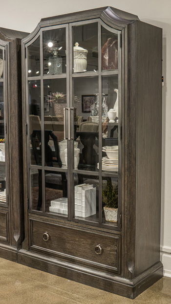 Wickenger - Display Cabinet - Dark Brown Display Cabinets by Signature Design by Ashley® - Walls Furniture & Mattress