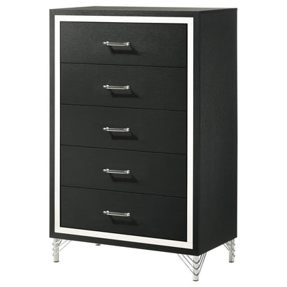 Lucia - 5 - Drawer Bedroom Chest Accent Chests by Coaster Fine Furniture - Walls Furniture & Mattress