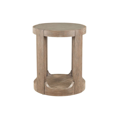 South Bend - Round Chairside Table - Brown Chair Side Tables by Liberty Furniture - Walls Furniture & Mattress