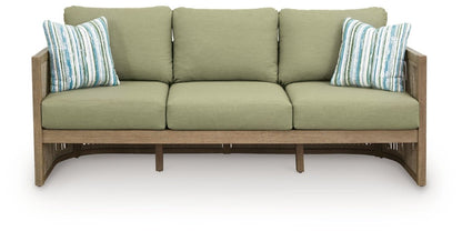Serena Shores - Beige / Green - Sofa With Cushion Sofas by Signature Design by Ashley® - Walls Furniture & Mattress