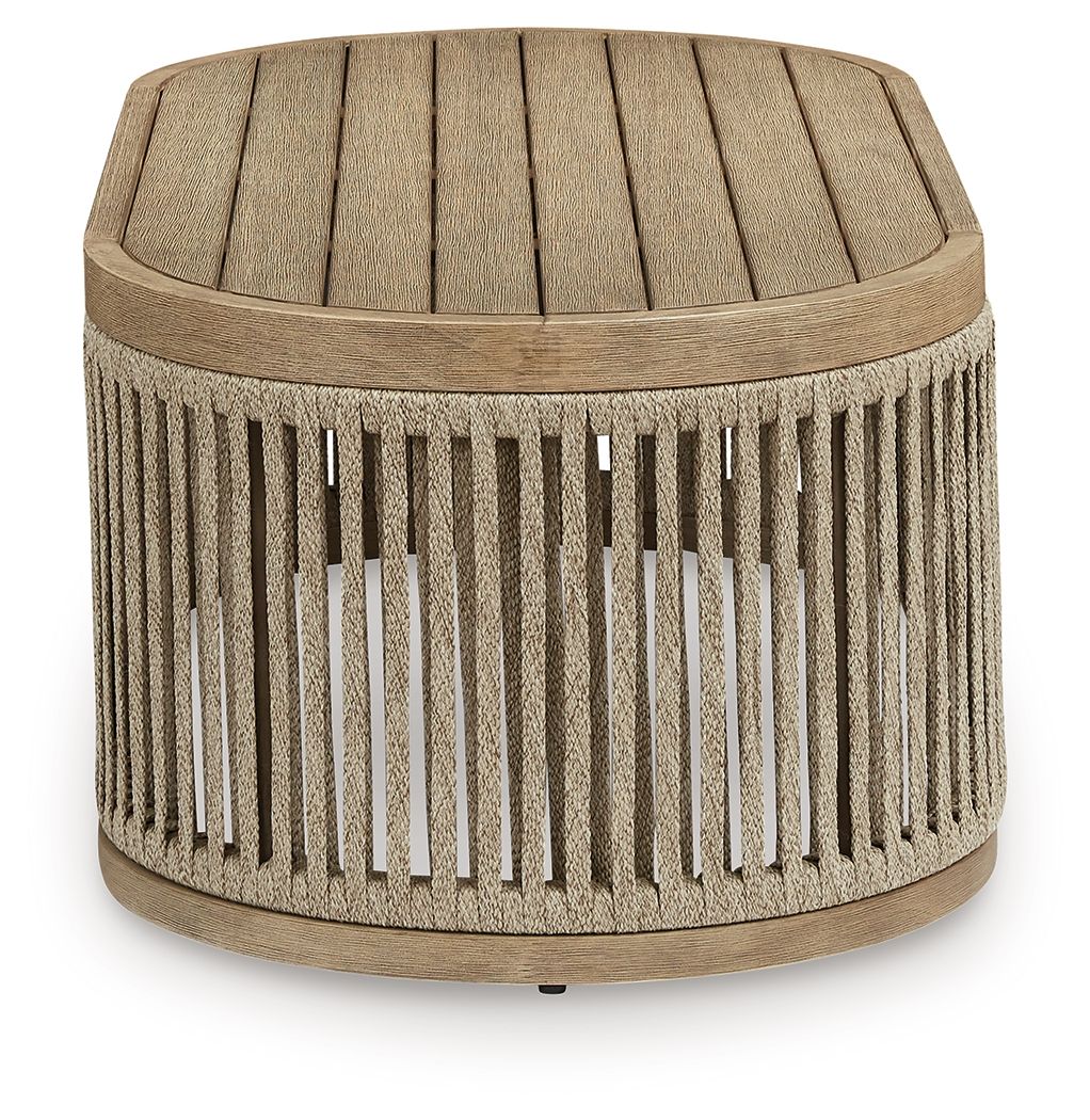 Serena Shores - Beige - Rectangular Cocktail Table Coffee Tables by Signature Design by Ashley® - Walls Furniture & Mattress