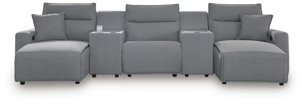 Modmax II - Reclining Sectional - Salt And Pepper Reclining Sectionals by Signature Design by Ashley® - Walls Furniture & Mattress