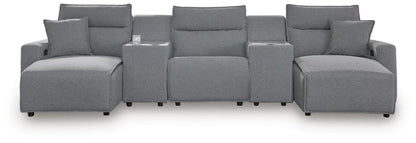 Modmax II - Reclining Sectional - Salt And Pepper Reclining Sectionals by Signature Design by Ashley® - Walls Furniture & Mattress