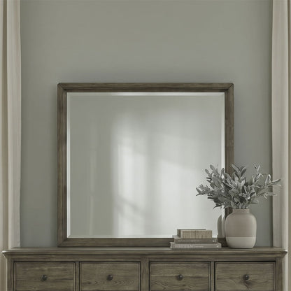 Hickory Grove - Landscape Mirror - Heirloom Brown Landscape Mirrors by Liberty Furniture - Walls Furniture & Mattress