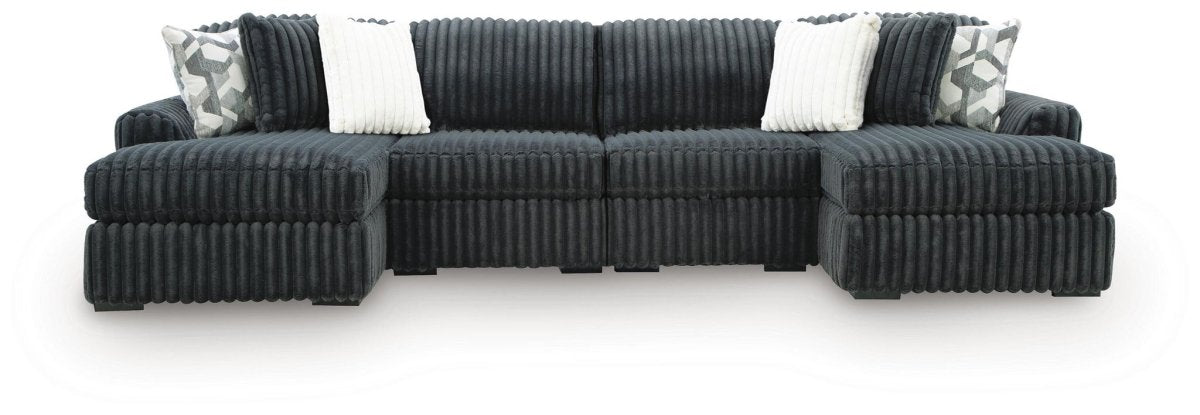 Midnight - Madness - Sectional Stationary Sectionals by Signature Design by Ashley® - Walls Furniture & Mattress