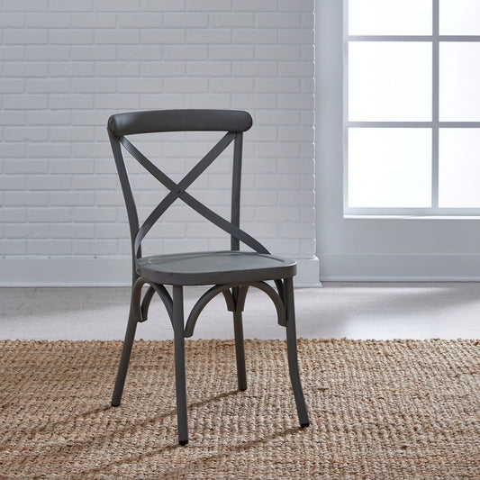 Vintage Series - X Back Side Chair - Gray Side Chairs by Liberty Furniture - Walls Furniture & Mattress