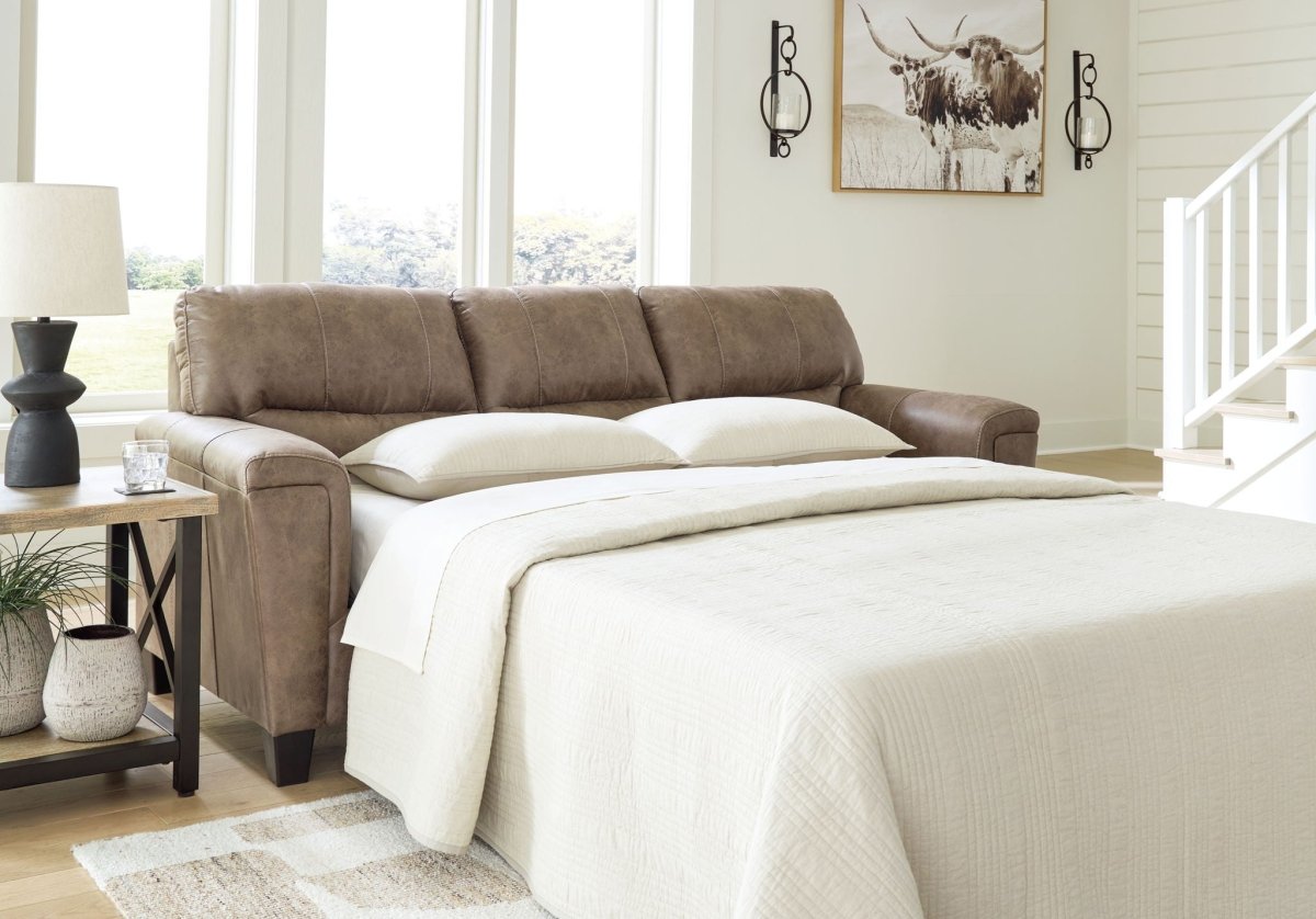 Navi - Fossil - Queen Sofa Sleeper Sleeper Sofas by Signature Design by Ashley® - Walls Furniture & Mattress