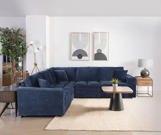 Atlantic - Upholstered Modular Sectional Sofa Stationary Sectionals by Coaster Fine Furniture - Walls Furniture & Mattress