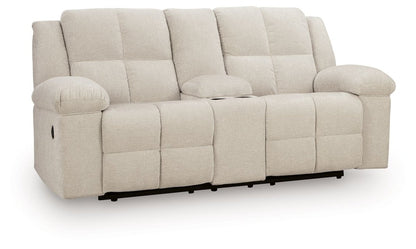 Orlen - Double Reclining Loveseat With Console - Winter Reclining Loveseats by Benchcraft® - Walls Furniture & Mattress