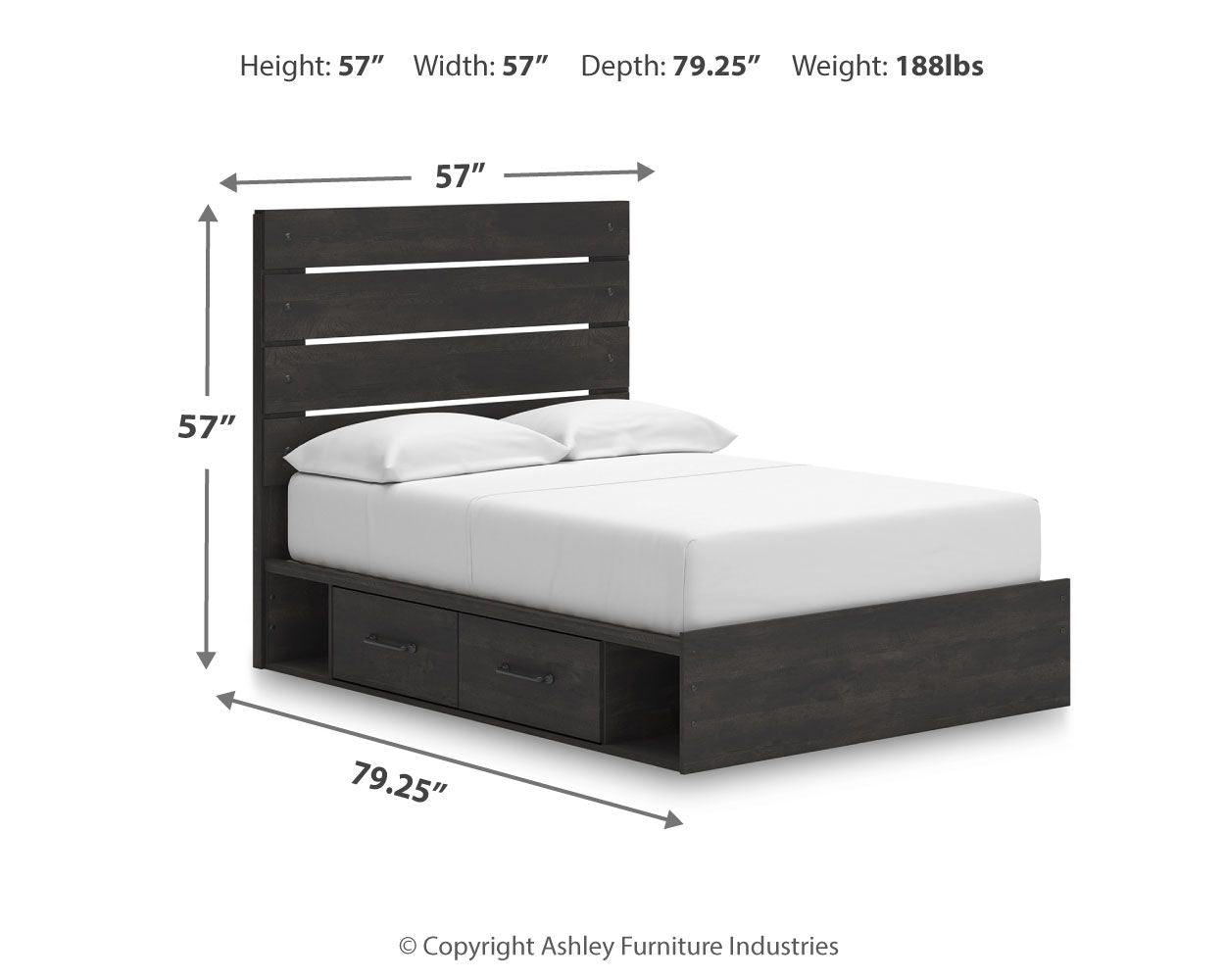 Hollivern - Panel Storage Bed Storage Beds by Signature Design by Ashley® - Walls Furniture & Mattress