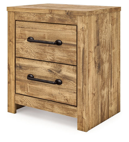 Maystonna - Two Drawer Night Stand - Brown Accent Nightstands by Signature Design by Ashley® - Walls Furniture & Mattress