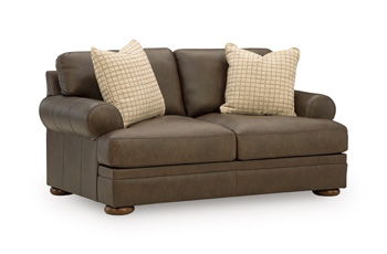Carriage Point - Loveseat - Hickory Stationary Loveseats by Signature Design by Ashley® - Walls Furniture & Mattress