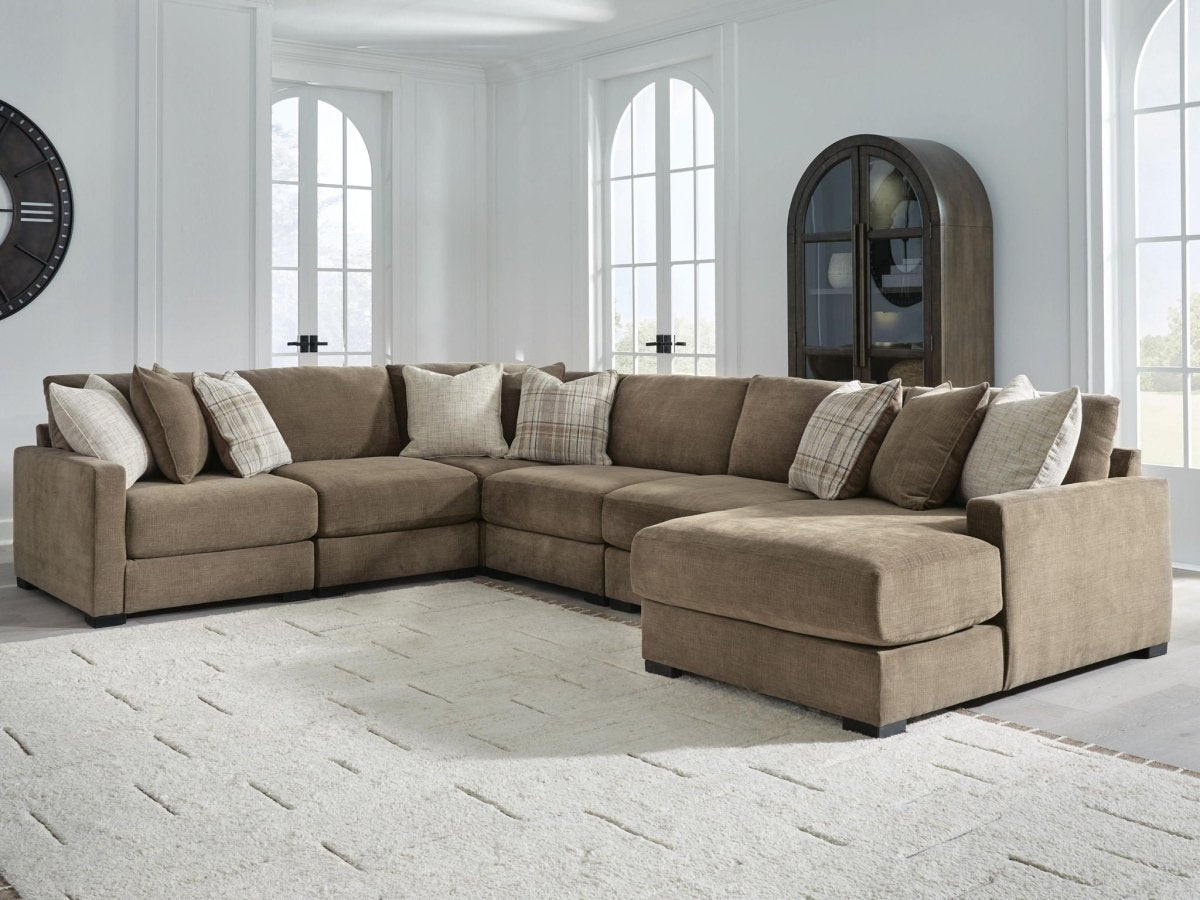 Camellia-Court - Sectional Stationary Sectionals by Benchcraft® - Walls Furniture & Mattress