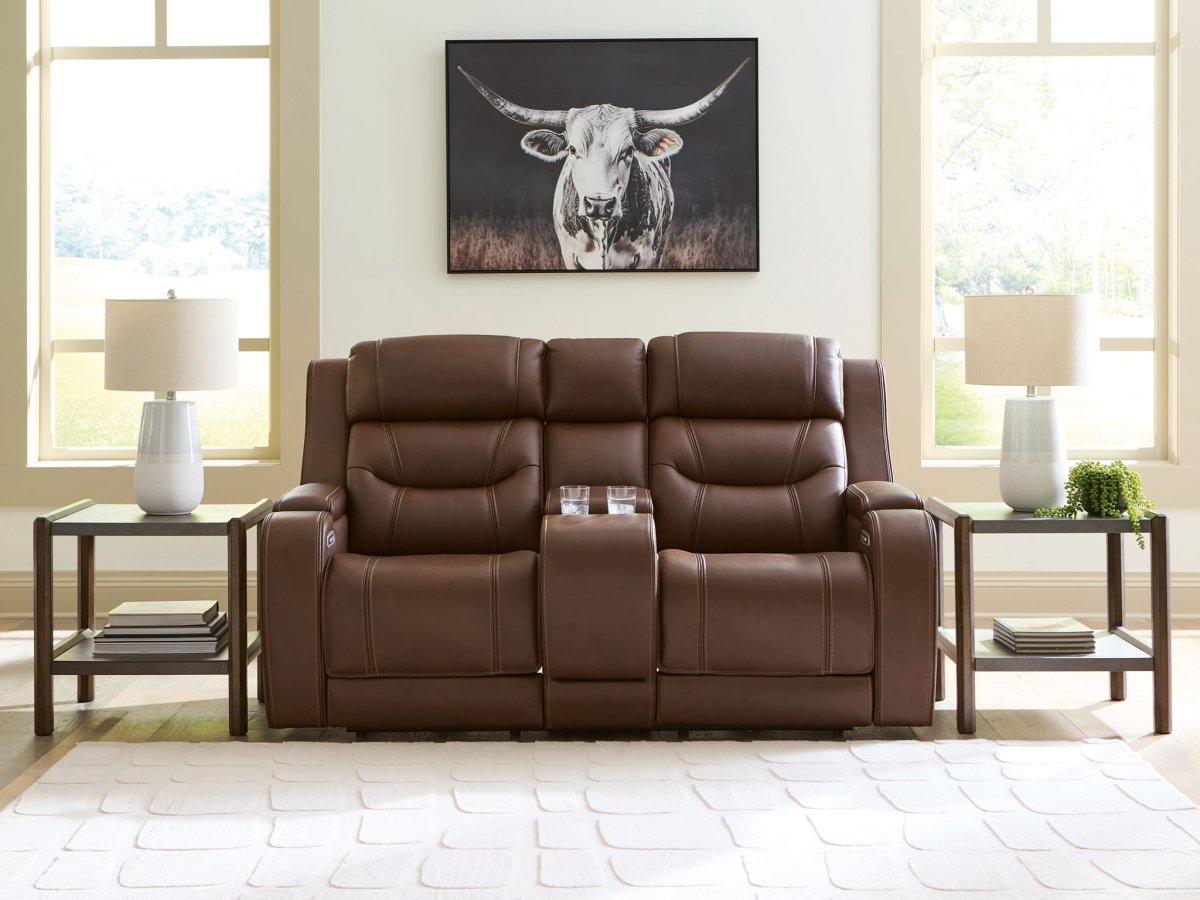 Knightington - Power Reclining Loveseat With Audio Seating Reclining Loveseats by Signature Design by Ashley® - Walls Furniture & Mattress