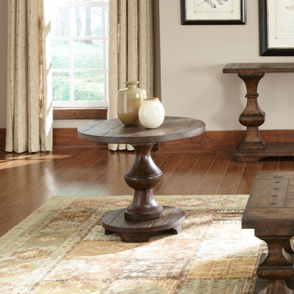 Sedona - 3 Piece Table Set (1 Cocktail 2 End Tables) - Dark Brown Table Sets by Liberty Furniture - Walls Furniture & Mattress