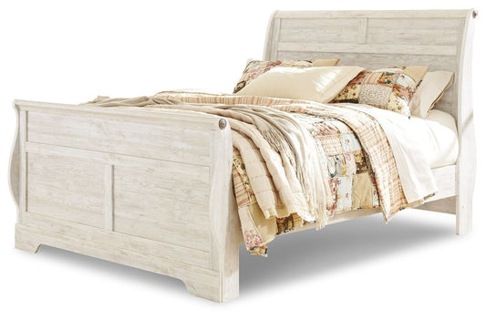 Willowton - Bed Sleigh Beds by Signature Design by Ashley® - Walls Furniture & Mattress