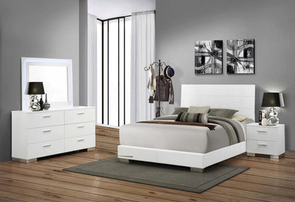 Felicity - Bedroom Set With LED Mirror 4 Piece Bedroom Sets by CoasterEssence - Walls Furniture & Mattress