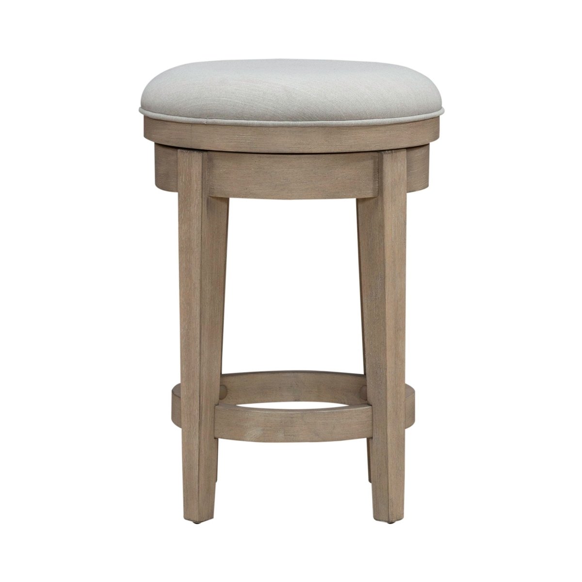 Brentwood - Upholstered Swivel Console Stool - Sandstone Counter Height (24" - 27") by Liberty Furniture - Walls Furniture & Mattress