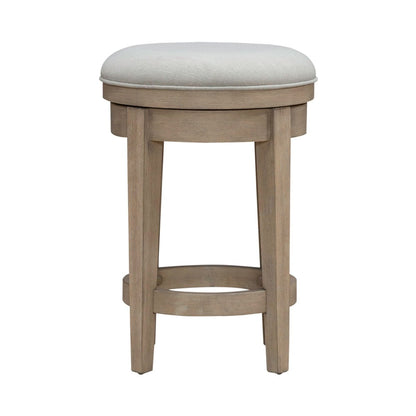 Brentwood - Upholstered Swivel Console Stool - Sandstone Counter Height (24" - 27") by Liberty Furniture - Walls Furniture & Mattress