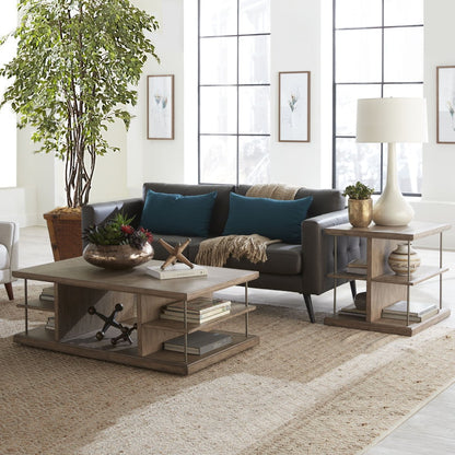 City Scape - 3 Piece Table Set - Burnished Beige Table Sets by Liberty Furniture - Walls Furniture & Mattress