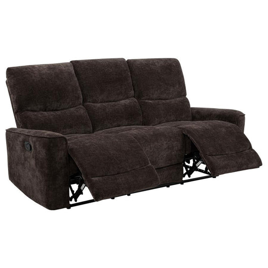 Navarro - Chenille Upholstered Reclining Sofa Reclining Sofas by Coaster Fine Furniture - Walls Furniture & Mattress