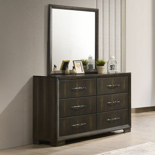 Langston - 6 Drawer Dresser Dresser & Mirror by New Classic - Walls Furniture & Mattress