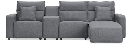 Modmax II - Reclining Sectional - Salt And Pepper Reclining Sectionals by Signature Design by Ashley® - Walls Furniture & Mattress