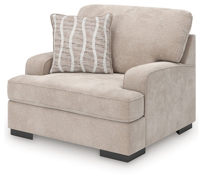 High Profile - Chair and a Half - Taupe Arm Chairs by Benchcraft® - Walls Furniture & Mattress
