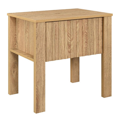Thayer - One Drawer End Table/Bedside Table - Natural End Tables by New Classic - Walls Furniture & Mattress