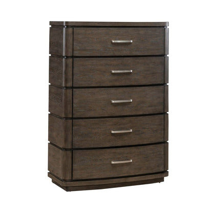 Cascade Falls - 5 Drawer Chest - Satin Espresso Accent Chests by Liberty Furniture - Walls Furniture & Mattress