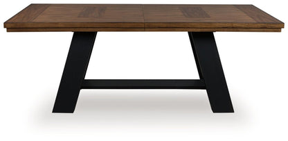 Greddinton - Brown / Black - Dining Extension Table Dining Tables with Extensions by Signature Design by Ashley® - Walls Furniture & Mattress