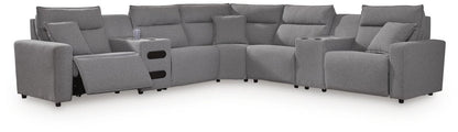 Modmax II - Reclining Sectional - Salt And Pepper Reclining Sectionals by Signature Design by Ashley® - Walls Furniture & Mattress