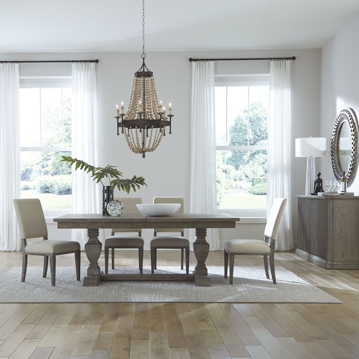 Westfield - Trestle Table Set 5 Piece Dining Room Sets by Liberty Furniture - Walls Furniture & Mattress