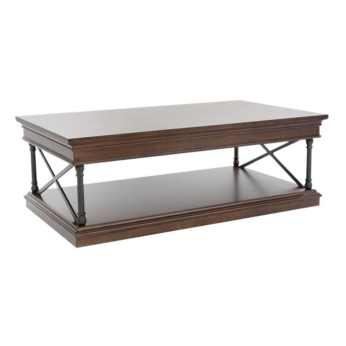 Tribeca - Rectangular Cocktail Table - Dark Brown Cocktail Tables by Liberty Furniture - Walls Furniture & Mattress